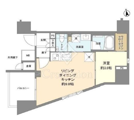 ルジェンテ板橋　703号室　間取り