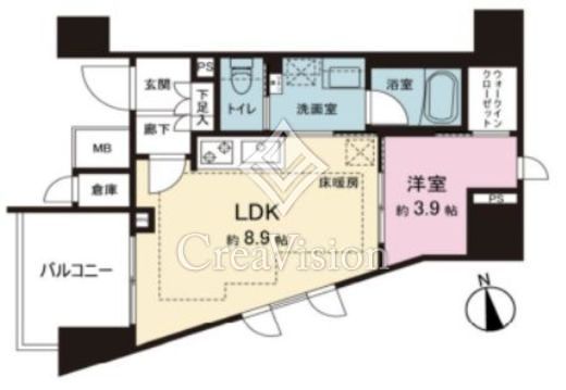 ルジェンテ板橋　1103号室　間取り