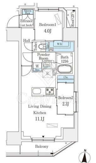 プライムブリス深川住吉　803号室　間取り