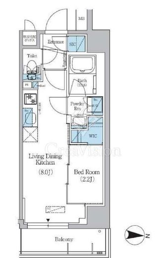 アーバネックス錦糸公園Ⅲ　204号室　間取り