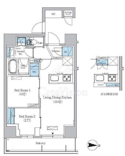 アーバネックス錦糸公園Ⅲ　301号室　間取り