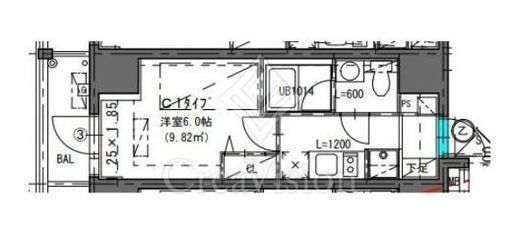 CREATIF武蔵小杉　1003号室　間取り
