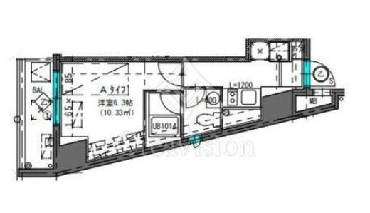 CREATIF武蔵小杉　1101号室　間取り