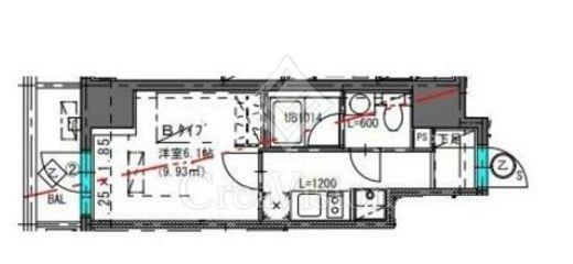 CREATIF武蔵小杉　1202号室　間取り