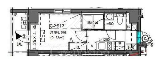 CREATIF武蔵小杉　1203号室　間取り
