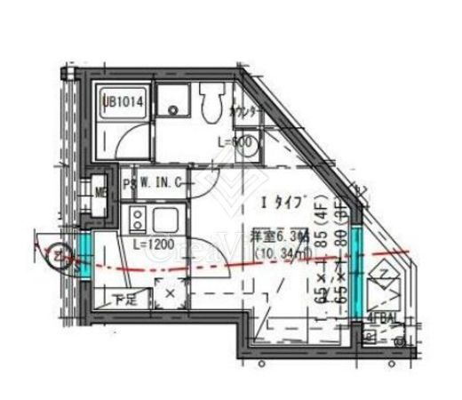 CREATIF武蔵小杉　406号室　間取り