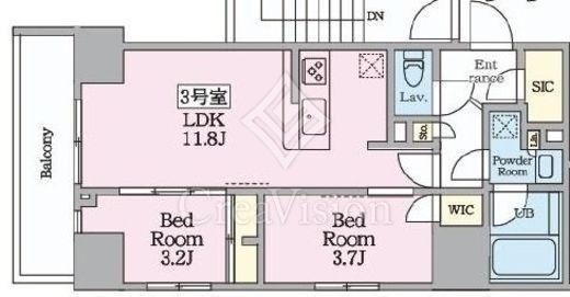 プライムブリス横濱関内　1003号室　間取り