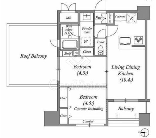 ACP Residence中野新橋　903号室　間取り