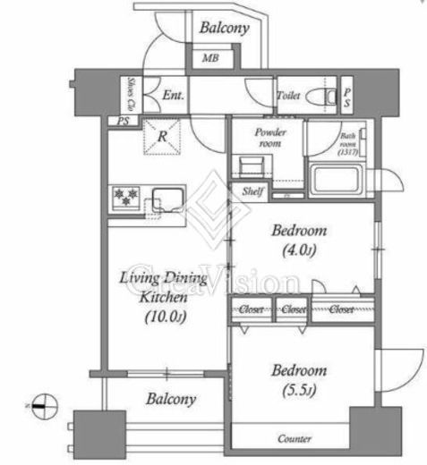 ACP Residence中野新橋　505号室　間取り