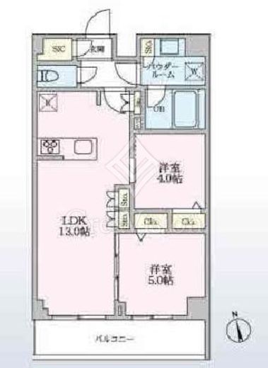 アーバンパーク船堀Ⅱ　203号室　間取り