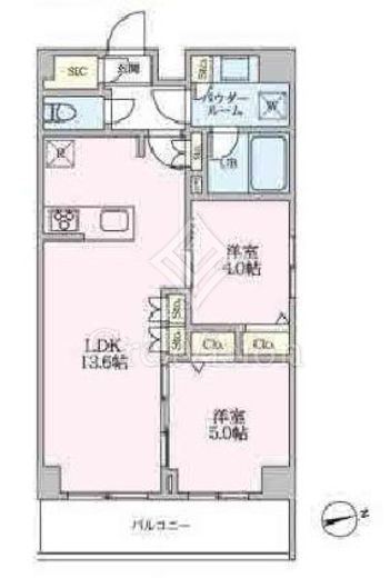 アーバンパーク船堀Ⅱ　207号室　間取り