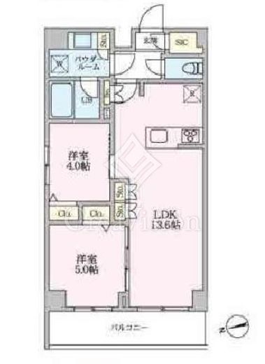アーバンパーク船堀Ⅱ　308号室　間取り