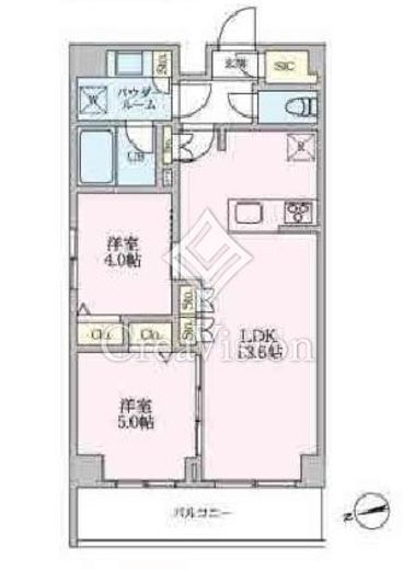 アーバンパーク船堀Ⅱ　508号室　間取り