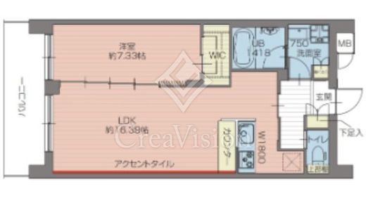 プレジオ北綾瀬ASIAN　203号室　間取り