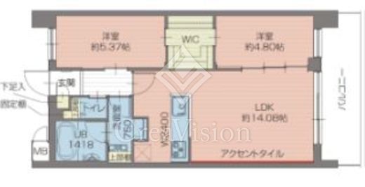 プレジオ北綾瀬ASIAN　207号室　間取り