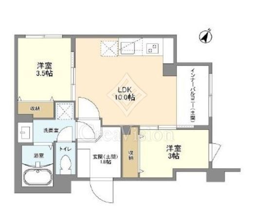 ウェルスクエア目黒　101号室　間取り