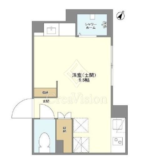 ウェルスクエア目黒　102号室　間取り