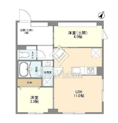 ウェルスクエア目黒　303号室　間取り