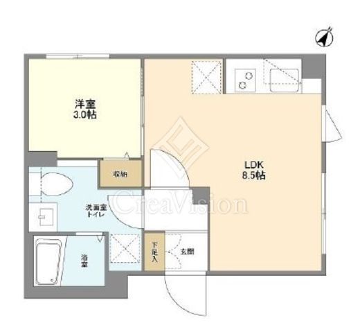 ウェルスクエア目黒　501号室　間取り