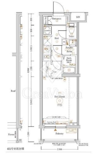 Log登戸Station side　106号室　間取り