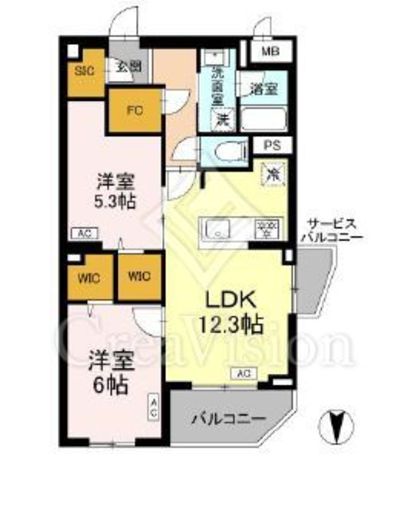 ロイジェント上板橋　101号室　間取り