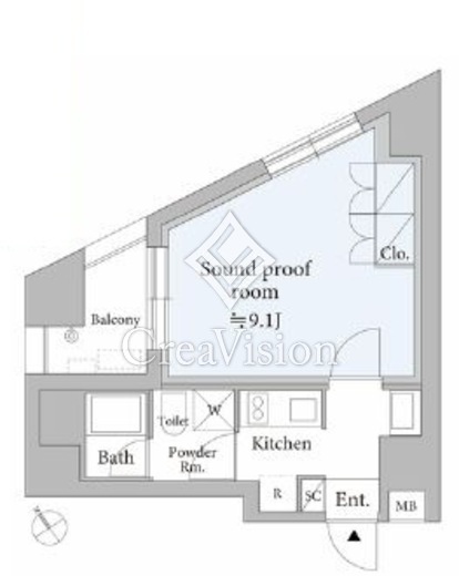 ASTILEstudio代々木　201号室　間取り