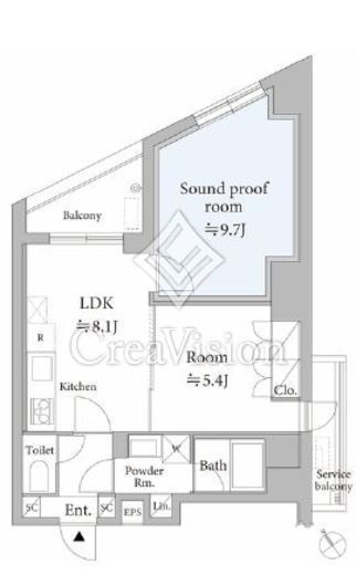 ASTILEstudio代々木　302号室　間取り