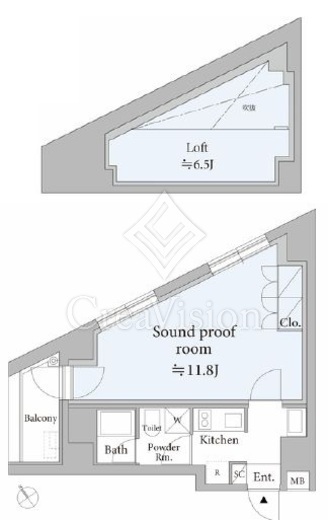 ASTILEstudio代々木　701号室　間取り