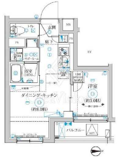 RELUXIA武蔵中原 (リルシア武蔵中原)　207号室　間取り