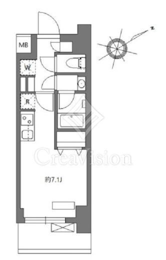 デュオステージ海老名Ⅱ　712号室　間取り