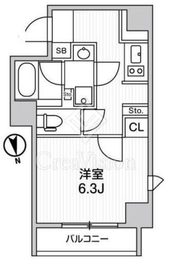 Lighthouse元浅草　101号室　間取り
