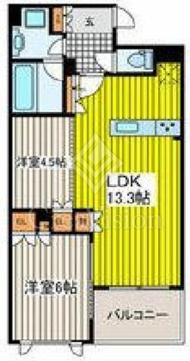 プラウド吉祥寺本町　208号室　間取り