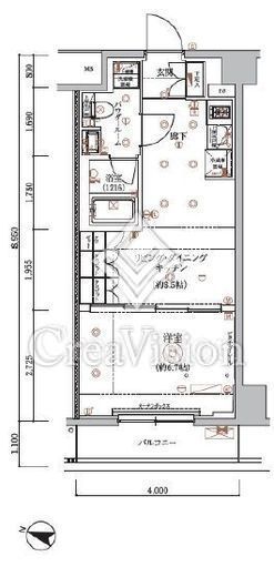 ARCOBALENO HASUNEⅡ (アルコバレーノ蓮根Ⅱ)　303号室　間取り