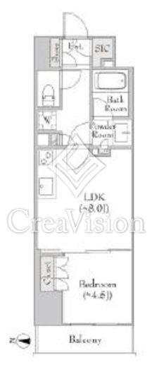 ルミーク錦糸町　405号室　間取り
