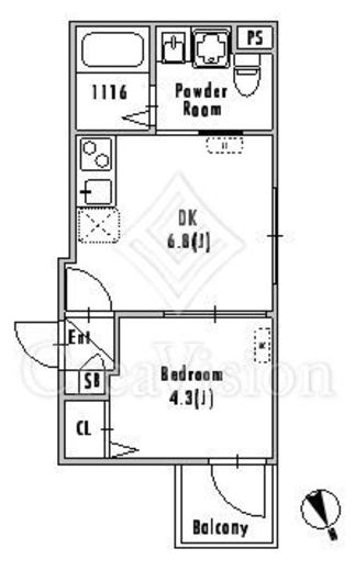 GRAN PASEO下北沢Ⅲ (グランパセオ下北沢3)　204号室　間取り