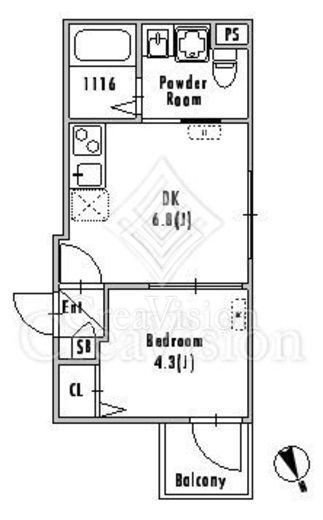 GRAN PASEO下北沢Ⅲ (グランパセオ下北沢3)　304号室　間取り