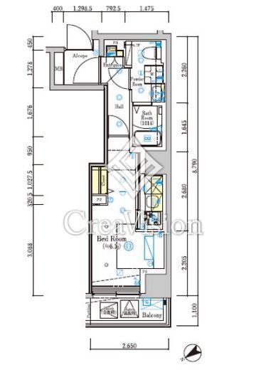 SHOKEN Residence横浜天王町Ⅲ　506号室　間取り