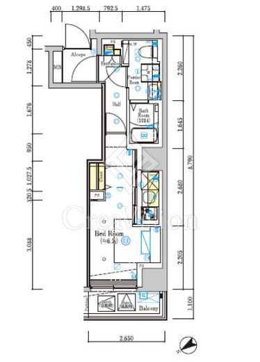SHOKEN Residence横浜天王町Ⅲ　706号室　間取り