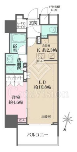 ザ・パークハウス麹町三丁目　302号室　間取り