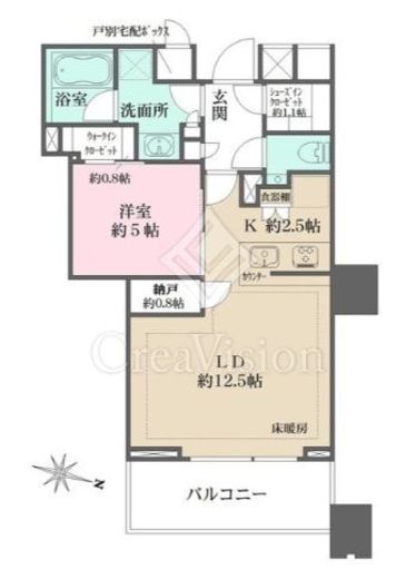 ザ・パークハウス麹町三丁目　404号室　間取り