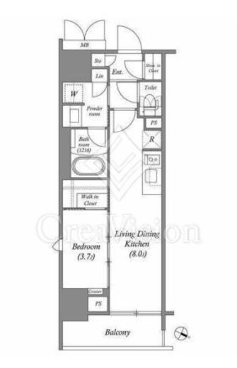 ACP RESIDENCE 浅草　205号室　間取り