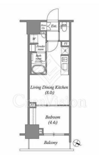 ACP RESIDENCE 浅草　302号室　間取り