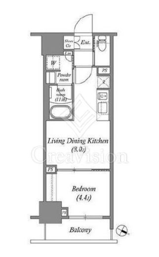 ACP RESIDENCE 浅草　404号室　間取り