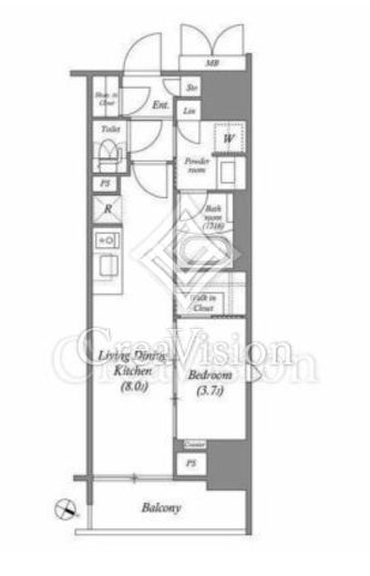 ACP RESIDENCE 浅草　501号室　間取り