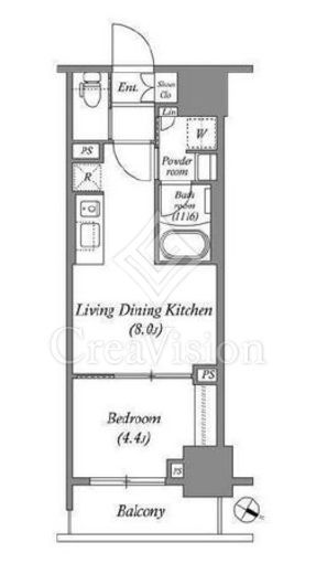 ACP RESIDENCE 浅草　504号室　間取り
