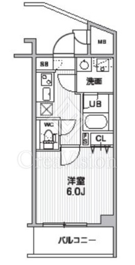 S-RESIDENCE横濱磯子alize (エスレジデンス横濱磯子アリゼ)　105号室　間取り