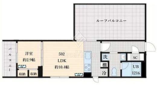 Fullea島津山　502号室　間取り