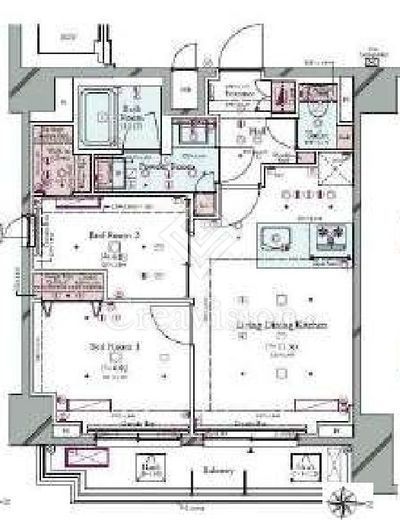 コンシェリア町屋　1102号室　間取り