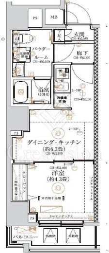 ガリシア森下Ⅵ　301号室　間取り