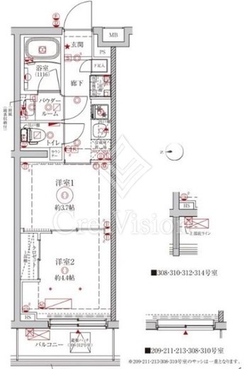 クレイシアIDZ中野野方　213号室　間取り